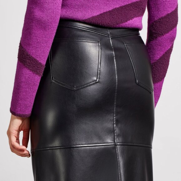 Tribal pleather skirt - Picture 2 of 4